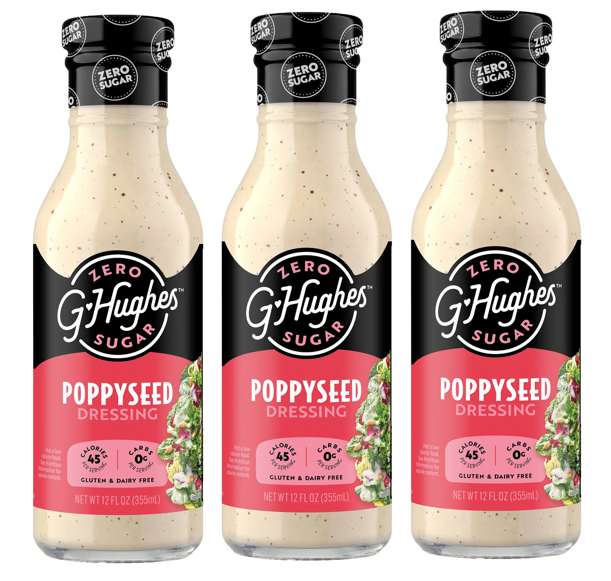 G Hughes Smokehouse Sugar Free Salad Dressing (12 fl oz) - Poppyseed
