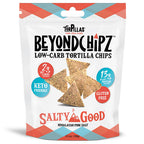 Front of a BeyondChipz Salty Good Torpillas bag.