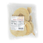A bag of Linda's Diet Delites Cinnamon and Sugar Low Carb Bagel Chips.