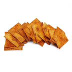 A pile of Linda's Diet Delites Cinnamon and Sugar crisps.