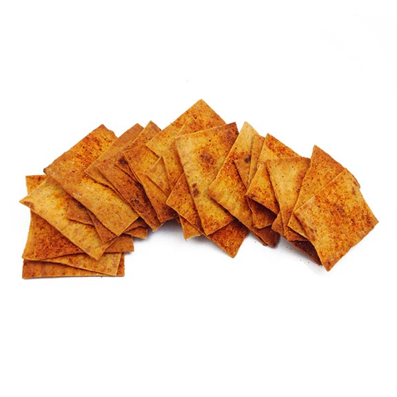 A pile of Linda's Diet Delites Cinnamon and Sugar crisps.