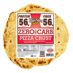 ThinSlim Foods Zero Net Carb Pizza Crust with its red package label.