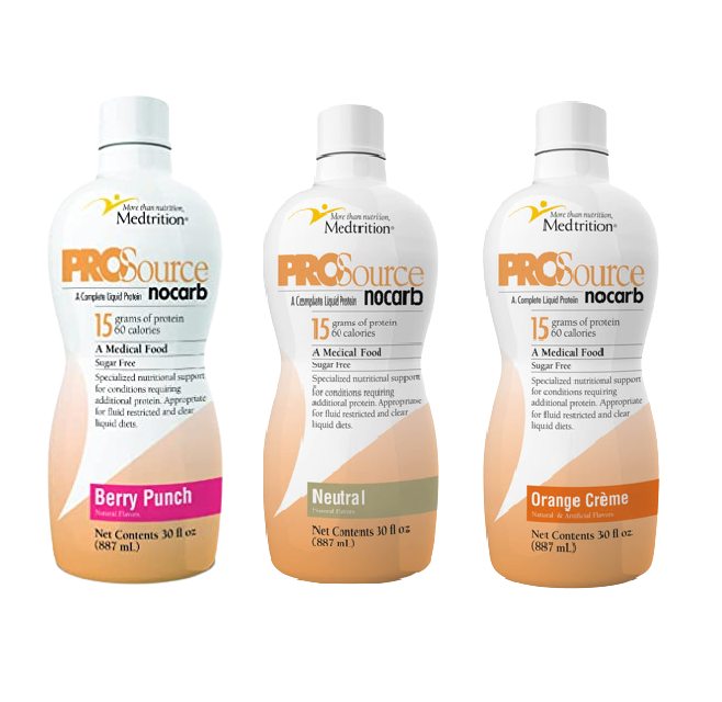 ProSource NoCarb Liquid Protein Bottles Variety Pack: Neutral, Berry Punch and Orange Creme