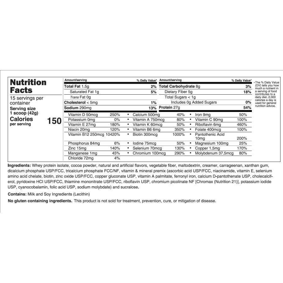 Protein ONE Meal Replacement, Double Chocolate Fudge, image 4