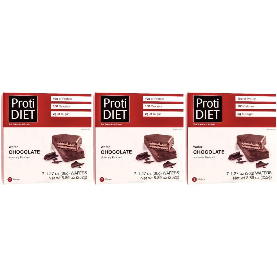 Proti Diet 10g Protein Wafer Bars - Chocolate #Size_3-Pack
