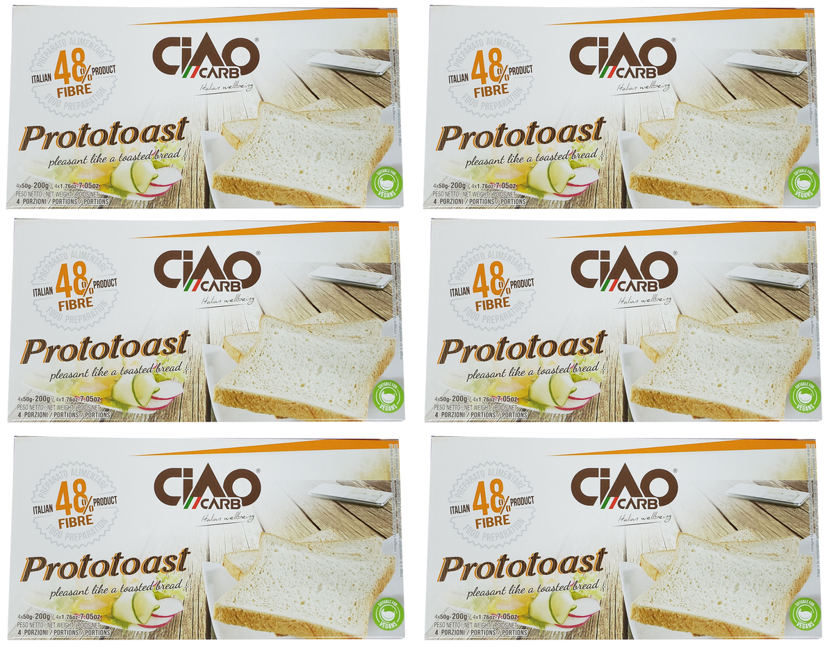 Ciao Carb Low Carb Proto Toast, Original / 6 Boxes.