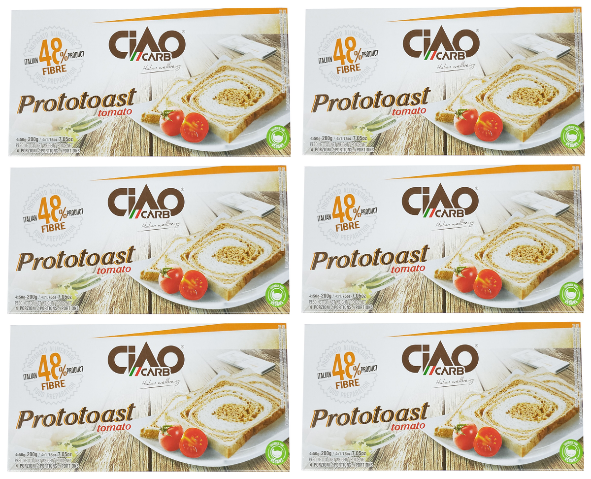 Ciao Carb Low Carb Proto Toast, Tomato / 6 Boxes.