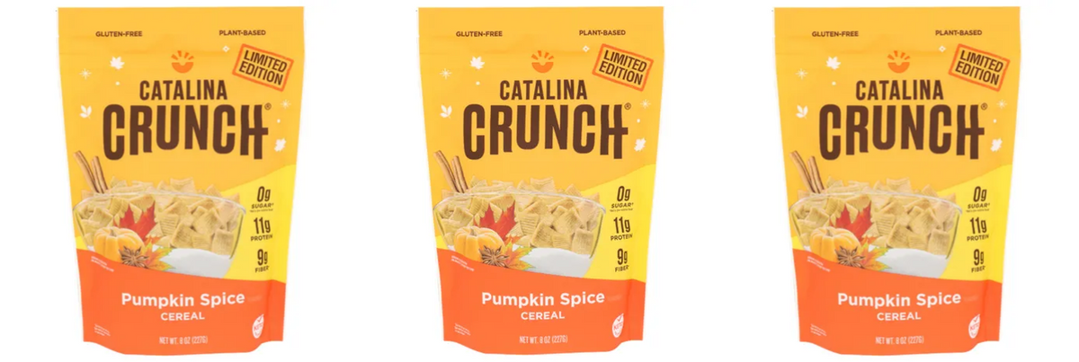 Catalina Crunch Protein Cereal - Pumpkin Spice, 8oz, 3-Pack