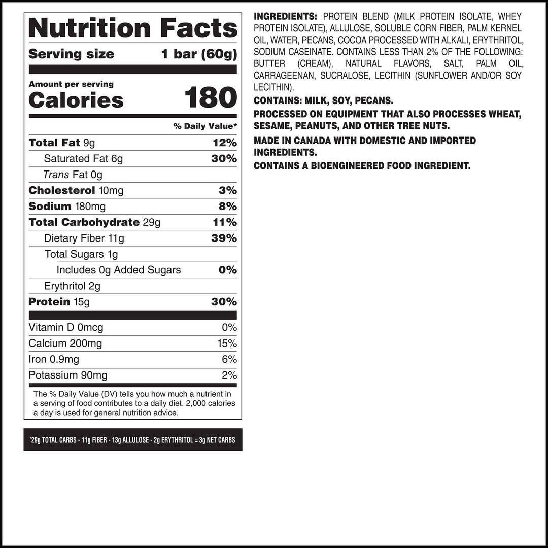 Quest Nutrition Hero Crispy Protein Bar in Chocolate Caramel Pecan, product image 16.