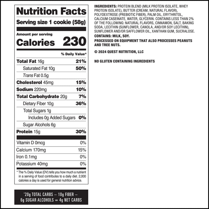 Quest Nutrition Quest Protein Cookie in Snickerdoodle, product image 23.