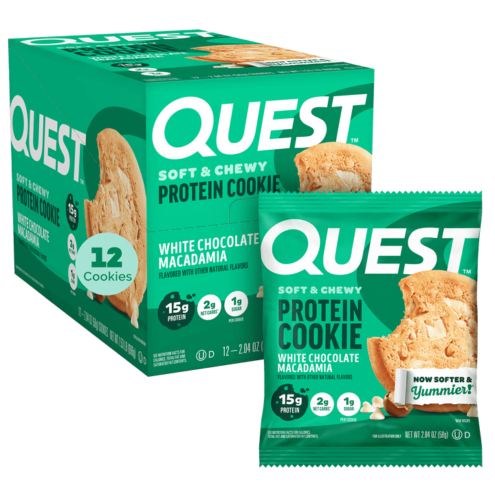 Quest Nutrition Quest Protein Cookie in White Chocolate Macadamia #Size_12 cookies, product image 20.
