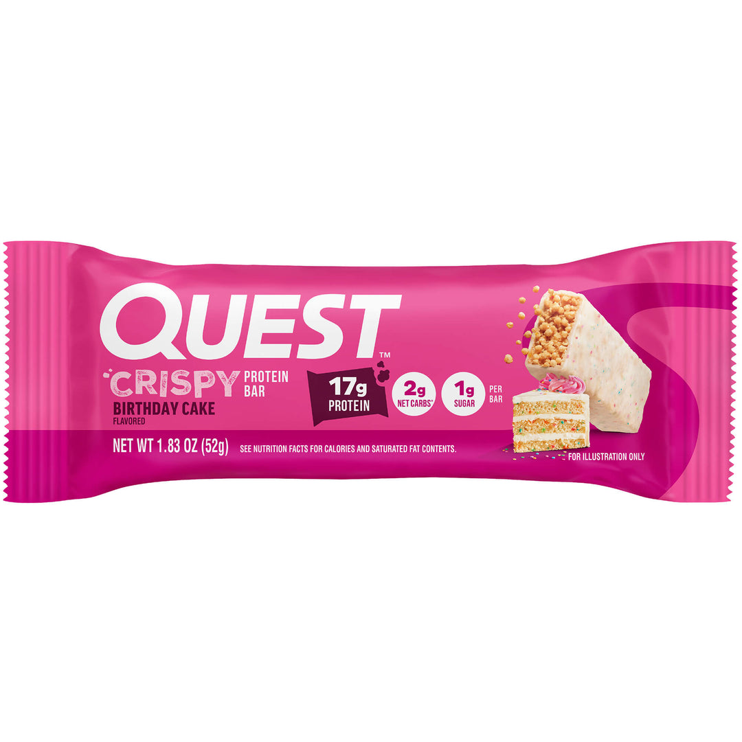 Quest Nutrition Hero Crispy Protein Bar in Birthday Cake #Size_1 bar, product image 21.