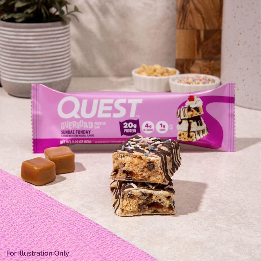 Quest Nutrition Overload Protein Bar in Sundae Funday, product image 8.