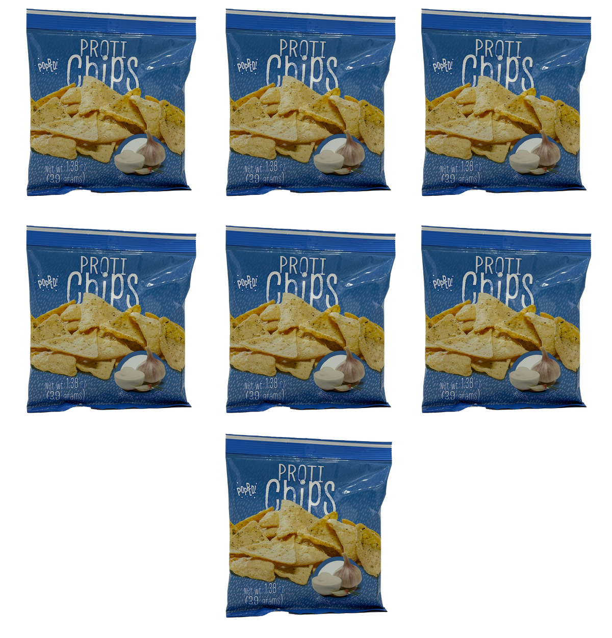 Proti Nutrition Proti Chips - Ranch 7-Pack (1.38 oz bags)