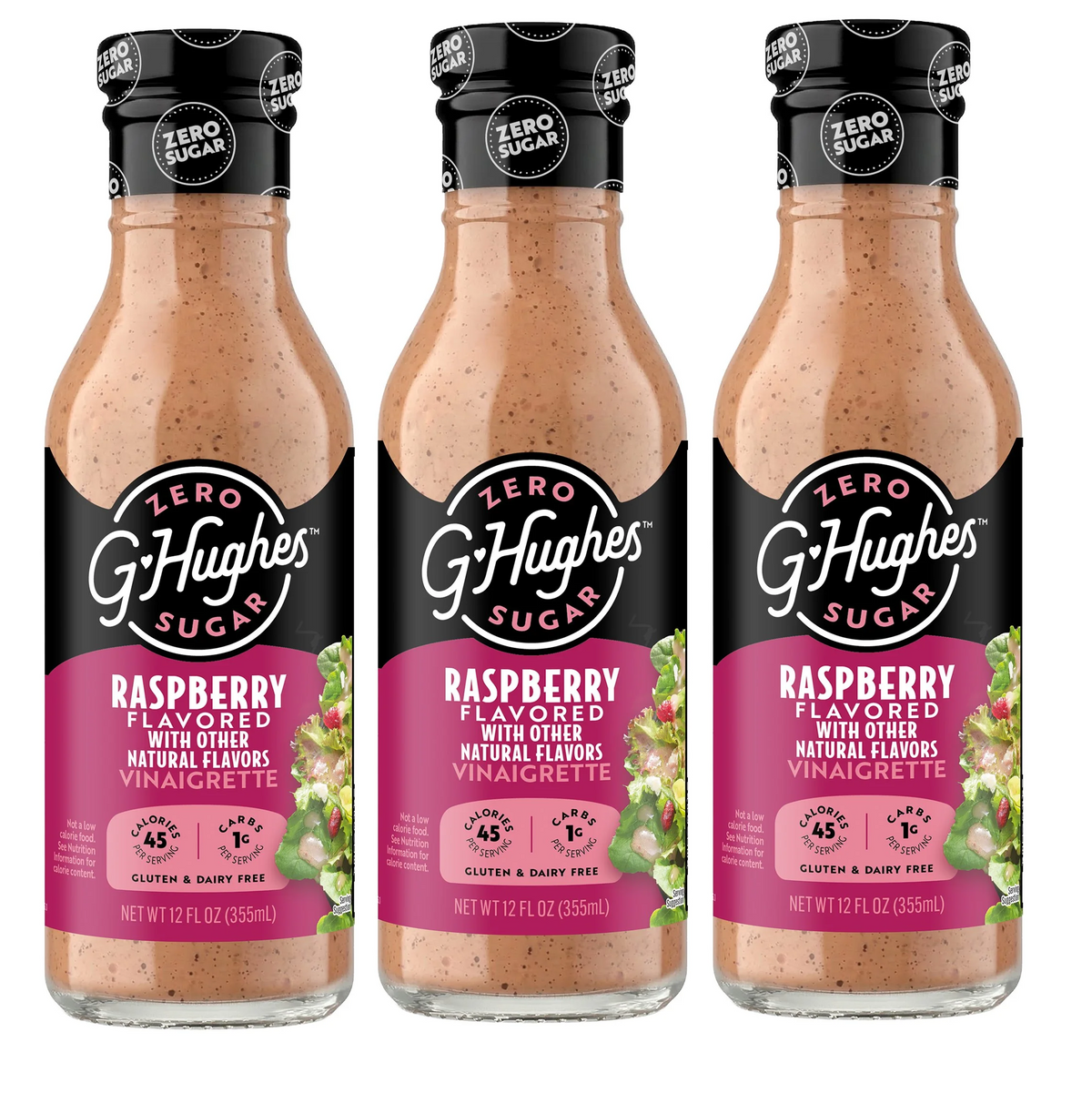 G Hughes Smokehouse Sugar Free Salad Dressing (12 fl oz) - Raspberry Vinaigrette