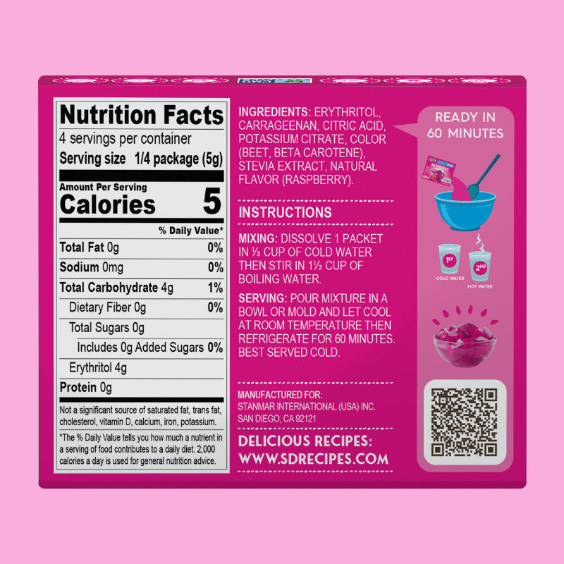 Simply Desserts Sugar Free Jel Dessert - Raspberry (0.7oz)