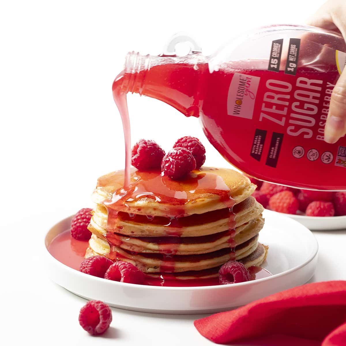 Wholesome Yum Zero Sugar Fruit Syrup, 12 fl. oz - Raspberry
