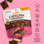 Catalina Crunch Dark Chocolate Cookie Bar, 4.6 oz (4 bars) - Raspberry