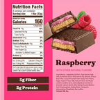 Catalina Crunch Dark Chocolate Cookie Bar, 4.6 oz (4 bars) - Raspberry