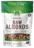 NOW Almonds, Unsalted, 16 oz (454 g) product package