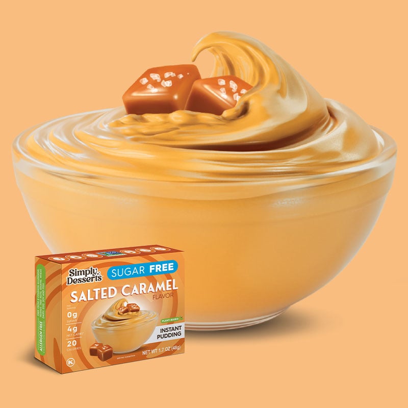 Simply Desserts Sugar Free Instant Pudding - Salted Caramel