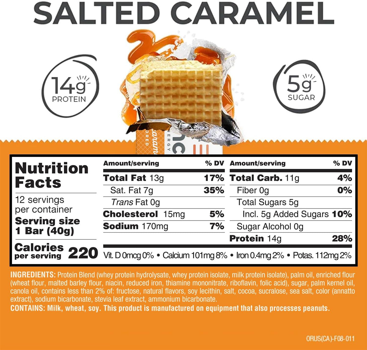 BNRG Power Crunch Protein Bars - Salted Caramel