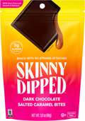 SkinnyDipped Bites - Dark Chocolate Salted Caramel Bites - One Bag