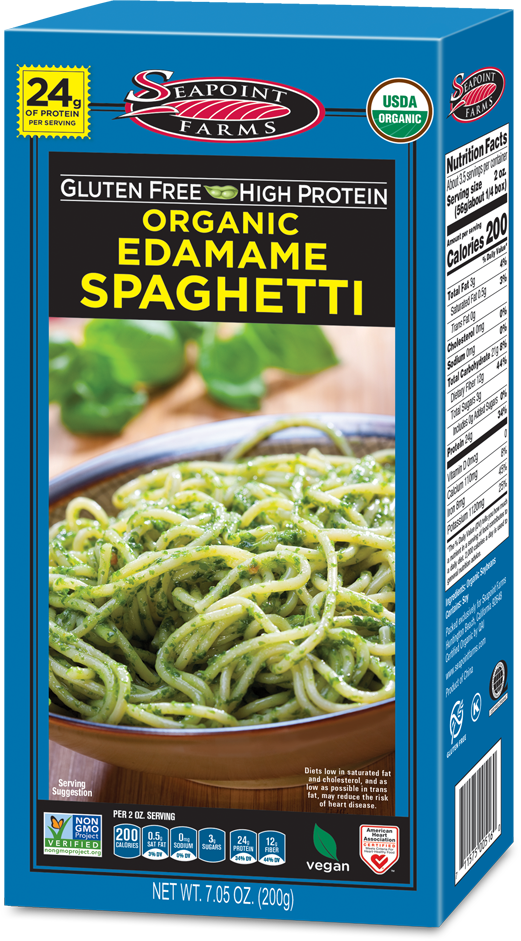 Seapoint Farms Organic Edamame Spaghetti 7.05 oz product package