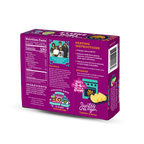A colorful package for Siete Foods tortilla shells displays nutrition facts, heating instructions, and a family photo, emphasizing the brand's heritage and commitment to quality ingredients.