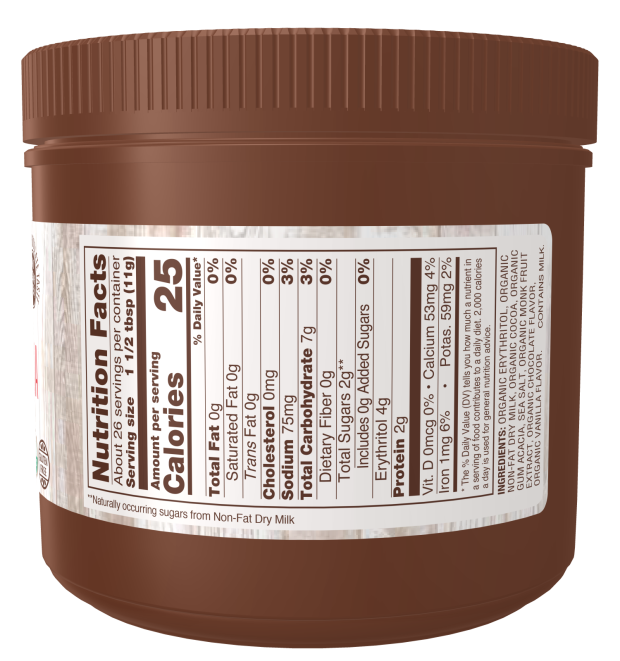 NOW Organic Slender Hot Cocoa, No Sugar Added 10 oz — gallery image 2