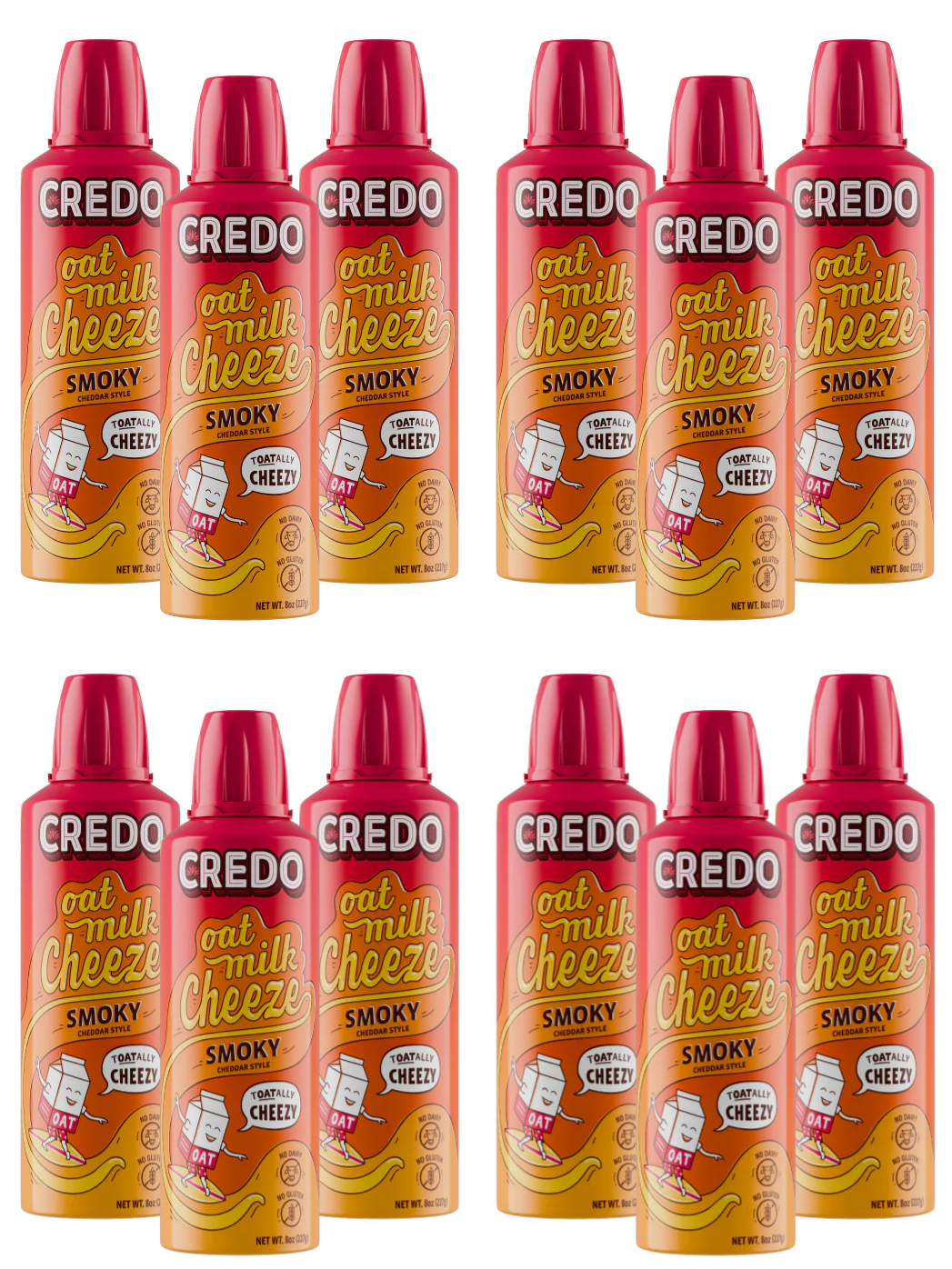 Credo Gluten Free Oat Milk Spray Cheeze - Smoky