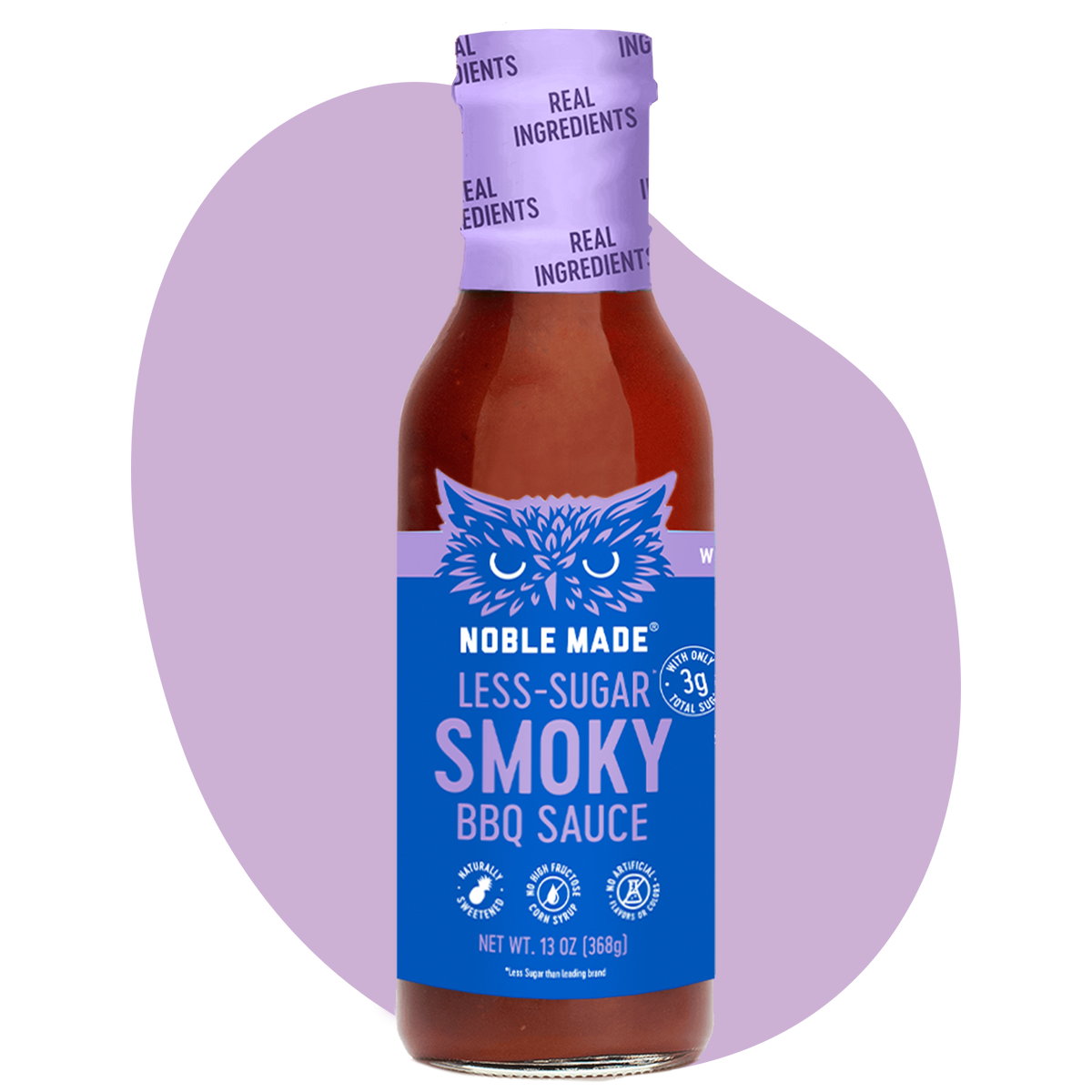 Noble Made Less Sugar BBQ Sauce - Smoky