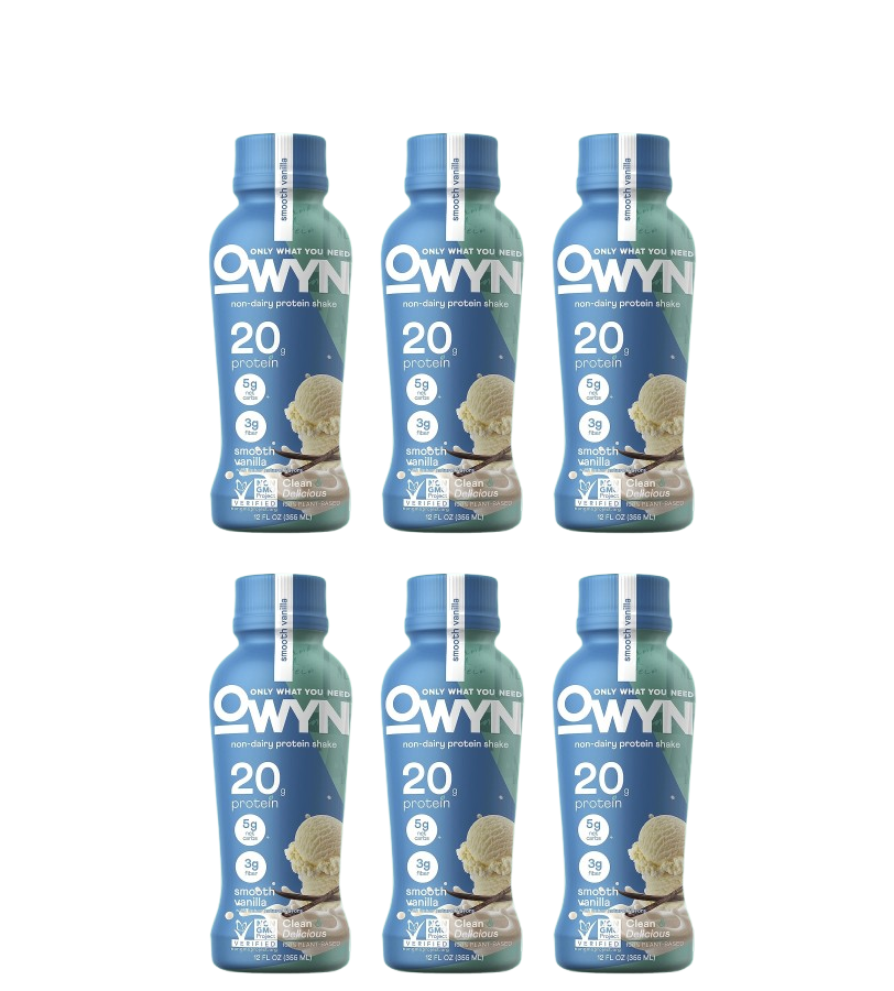 OWYN Plant-Based Protein Shake 20g - Smooth Vanilla 6-Pack