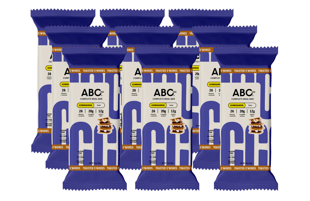 ABC 360 Complete Meal Bars - S'mores, One Box (9 Bars)