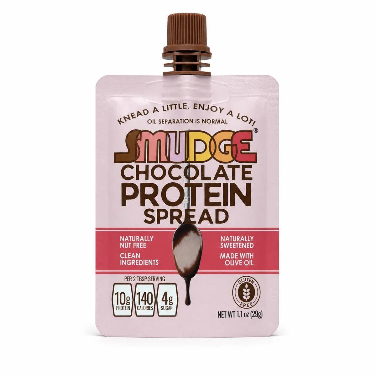 Smudge Chocolate Protein Spread, Single Serve (1.1 oz).