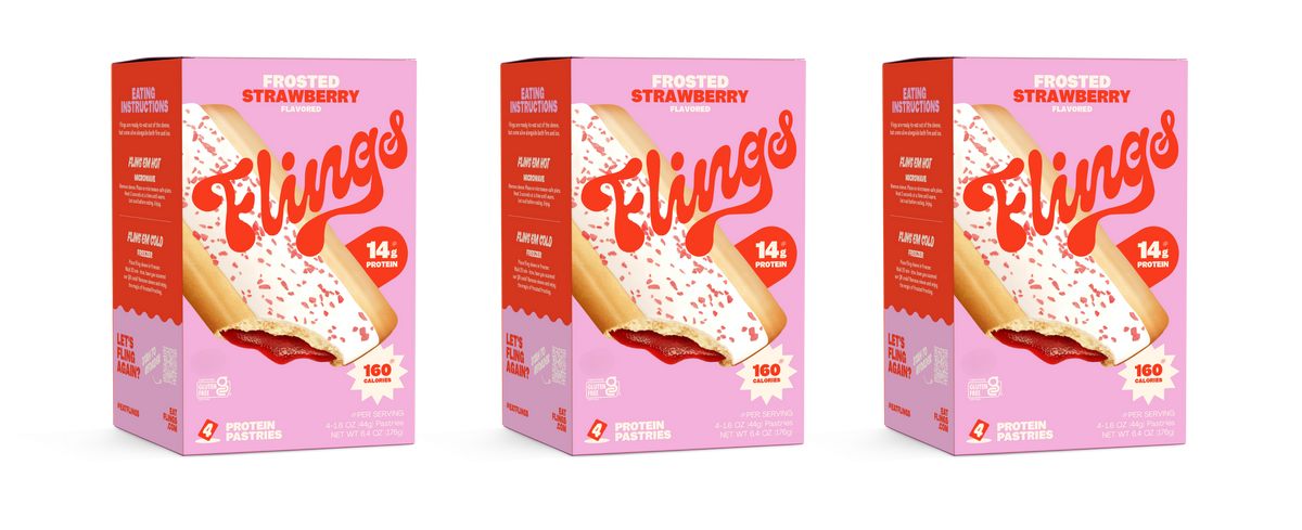 Flings Toaster Pastries - Sticky Cinnamon, 3 Boxes (12 Pastries)