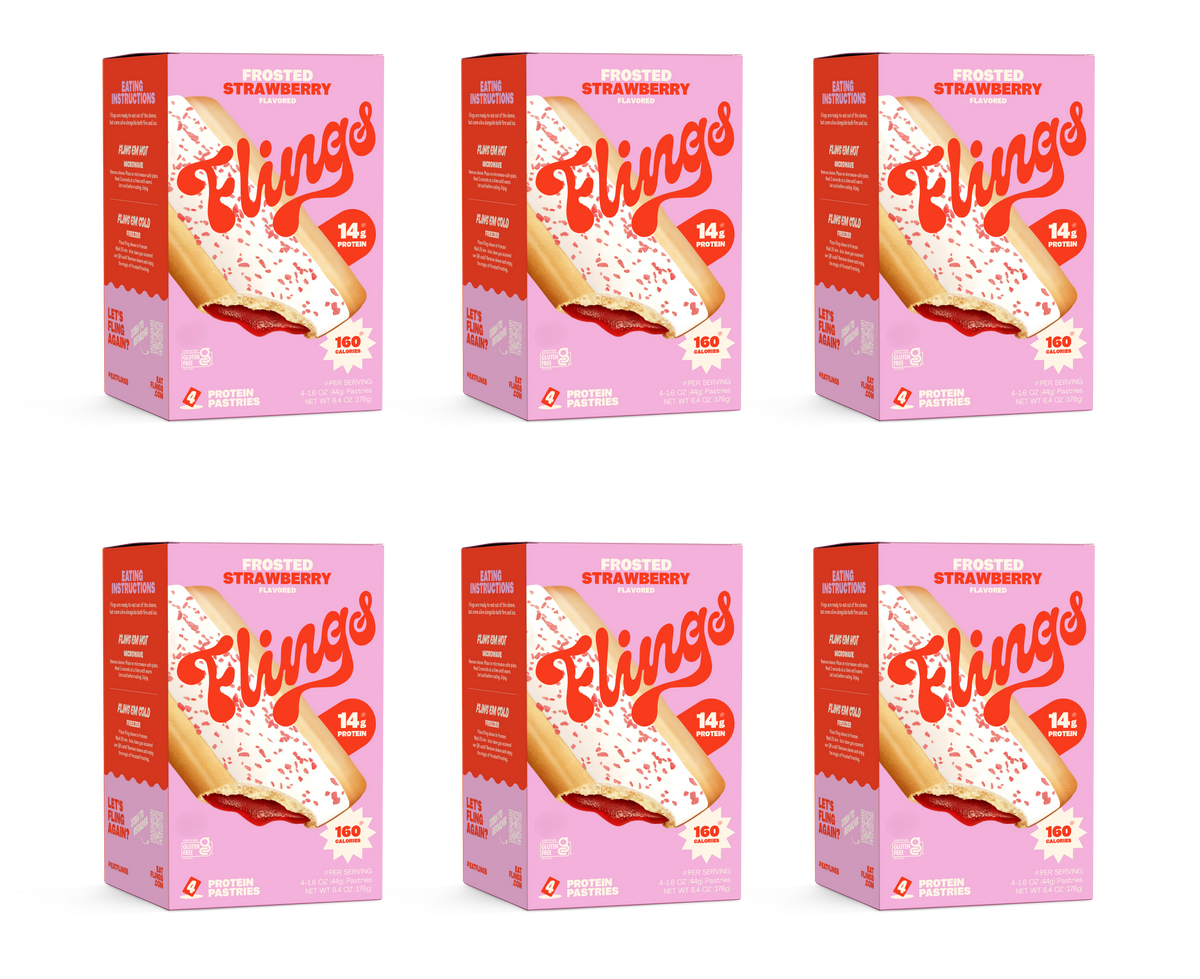Flings Toaster Pastries - Sticky Cinnamon, 6 Boxes (24 Pastries)