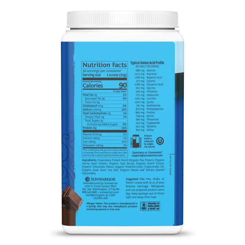 Sun Warrior Warrior Blend Protein - Chocolate