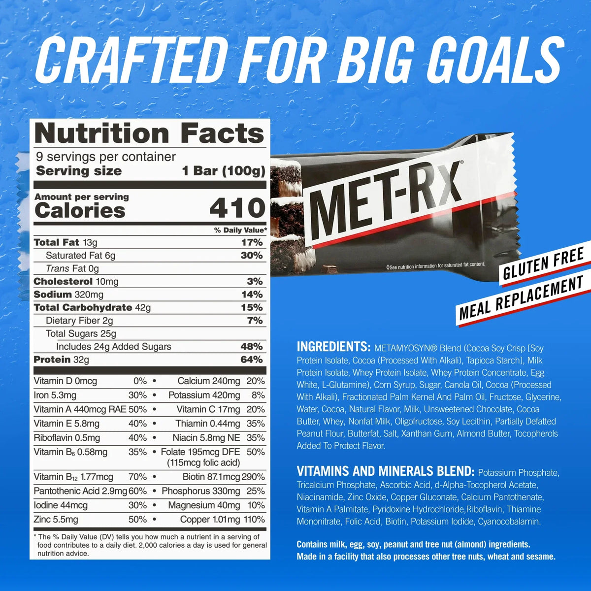 MET-Rx BIG 100 Food Bars - Super Cookie Crunch