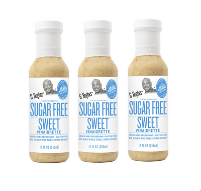 G Hughes Smokehouse Sugar Free Salad Dressing (12 fl oz) - Sweet Vinaigrette 3 Bottles
