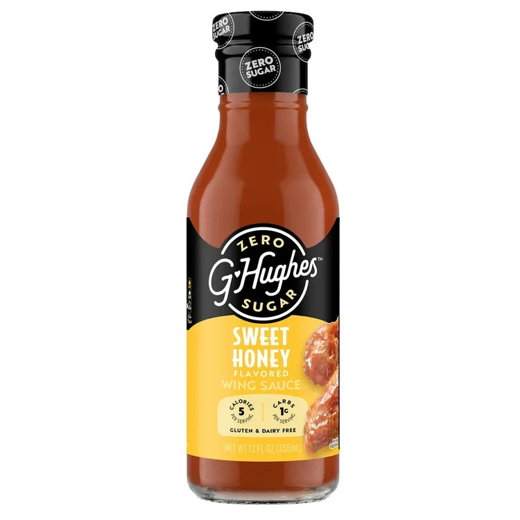 G Hughes Smokehouse Sugar Free Wing Sauce (12 oz) - Sweet Honey