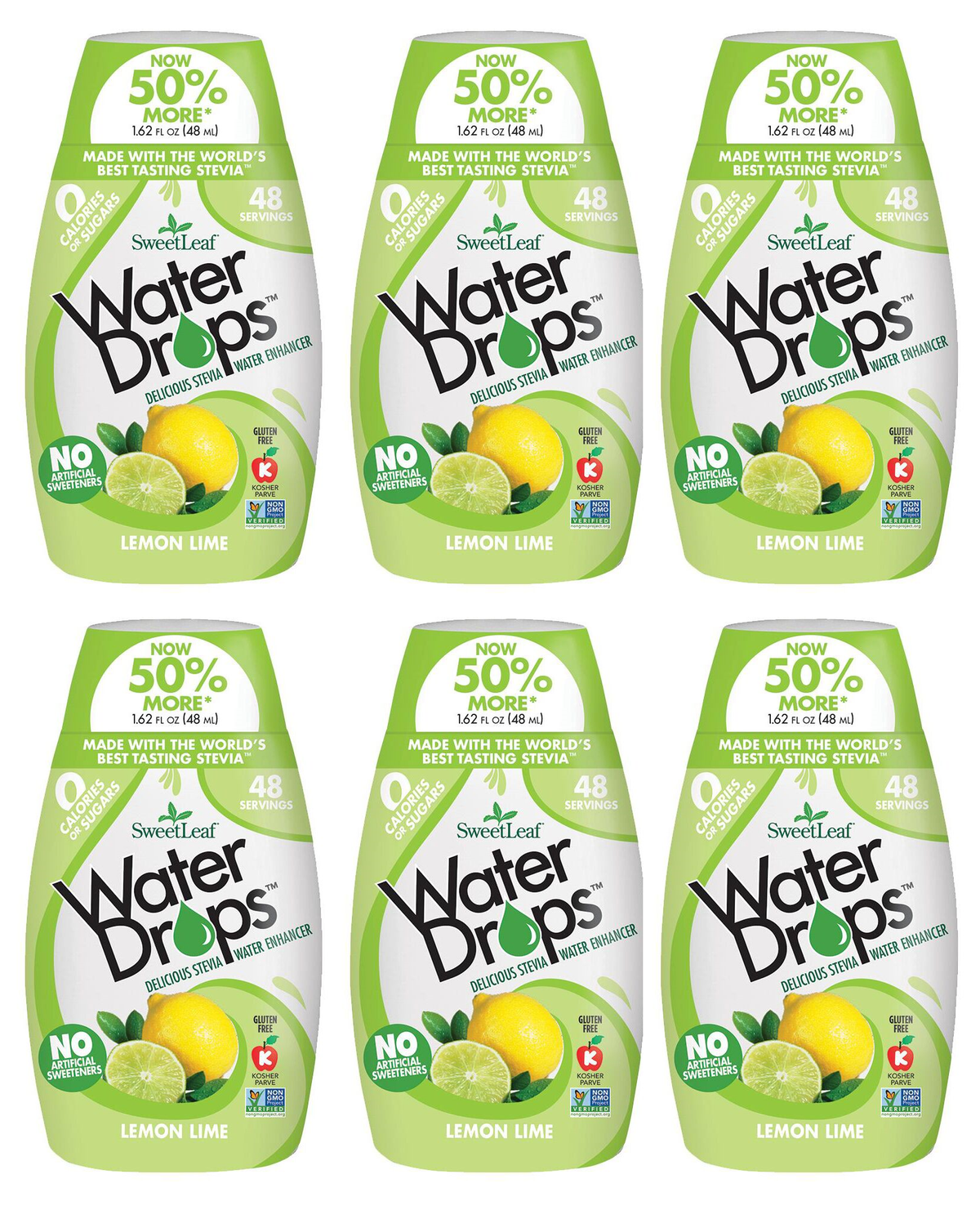 SweetLeaf Water Drops Water Enhancer - Lemon Lime 6-Pack