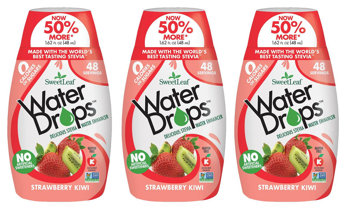 SweetLeaf Water Drops Water Enhancer - Strawberry Kiwi 3-Pack
