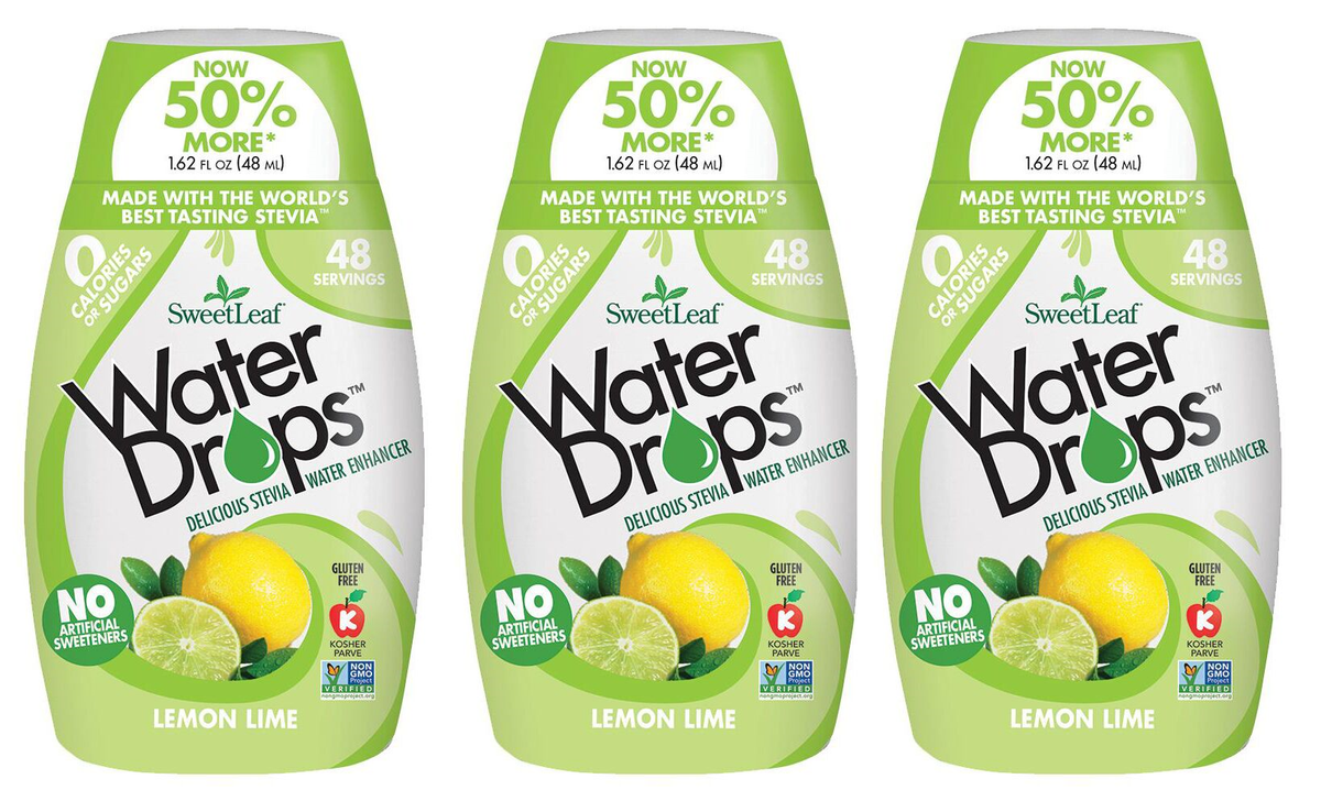 SweetLeaf Water Drops Water Enhancer - Lemon Lime 3-Pack