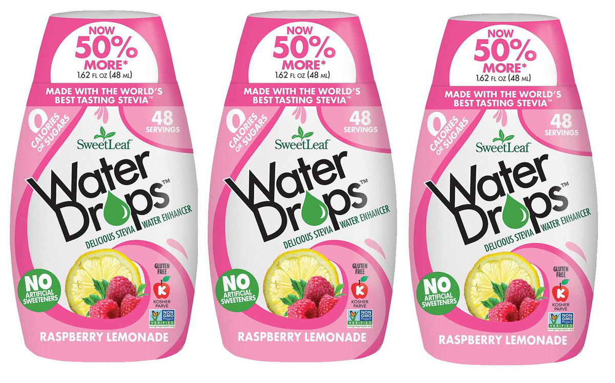 SweetLeaf Water Drops Water Enhancer - Raspberry Lemonade 3-Pack