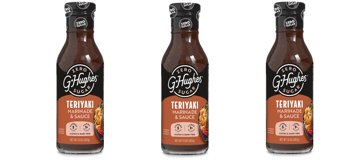 G Hughes Smokehouse Sugar Free Marinade - Teriyaki (13 oz) 3 Bottles