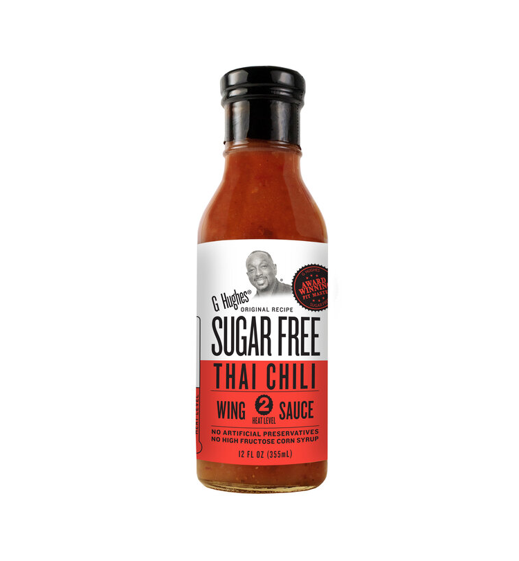 G Hughes Smokehouse Sugar Free Wing Sauce (12 oz) - Thai Chili, Medium
