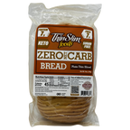 A package of ThinSlim Foods Plain Thin Sliced Zero Net Carb Bread.