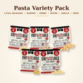 Impastable Pasta Variety Pack: Elbows, Penne, Rotini, Shells and Orzo
