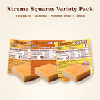 Xtreme Squares Variety Pack: Almond, Pumpkin Spice and Lemon
